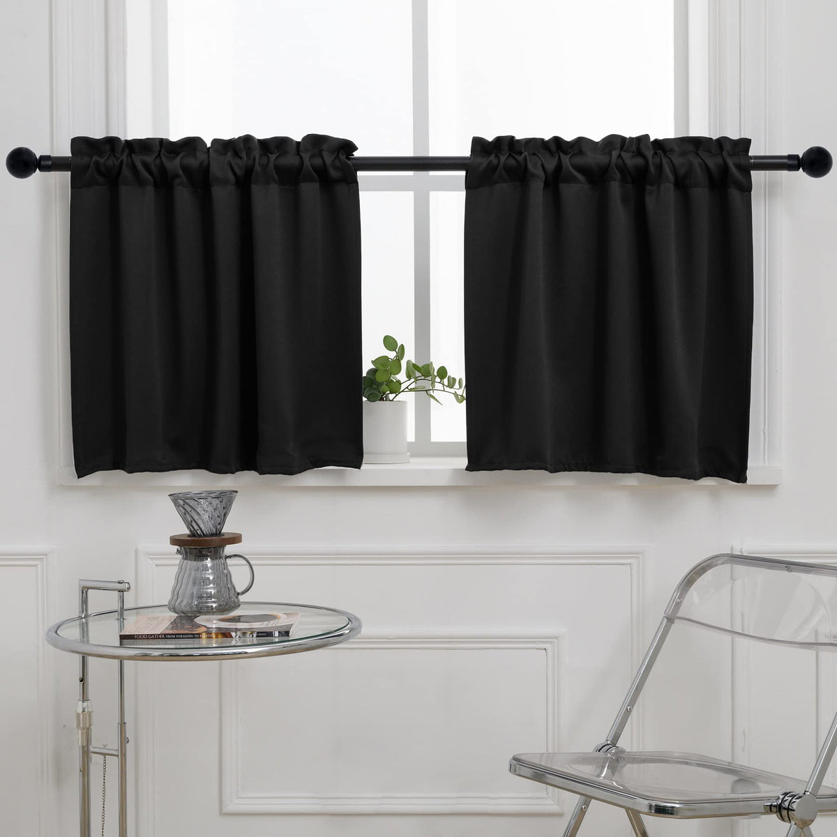 Rod Pocket Tier Curtain (2 Count)