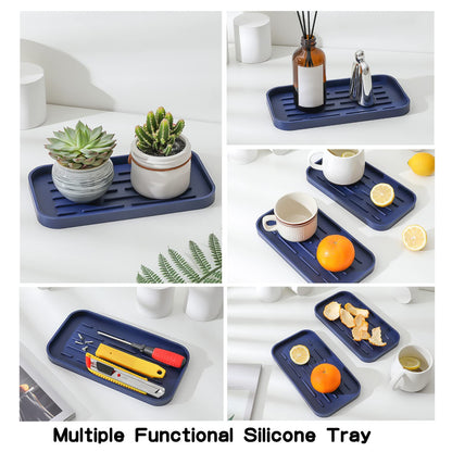 Silicone Kitchen Sink Organizer Tray for Multiple Usage