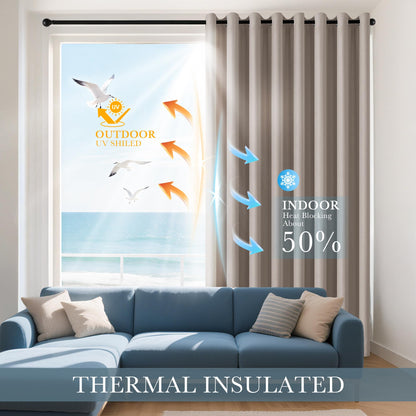Light Taupe Blackout Curtains