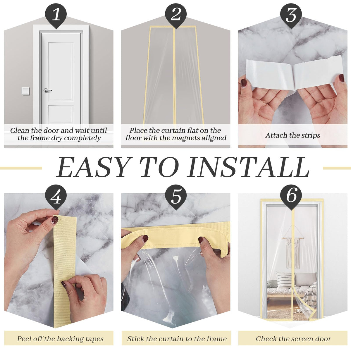 1 Pack Zipper 60 x 102 Inch Dust Barrier Door Kit 5 x 8.5 ft Reusable Temporary Wall Construction Plastic Curtain Cover Dust Containment Standard Doorway Screen Sheeting for Home Renovation