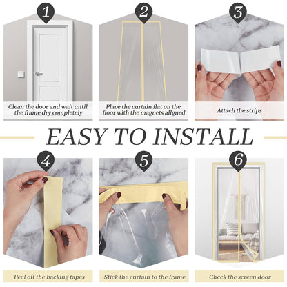 1 Pack Zipper 60 x 102 Inch Dust Barrier Door Kit 5 x 8.5 ft Reusable Temporary Wall Construction Plastic Curtain Cover Dust Containment Standard Doorway Screen Sheeting for Home Renovation