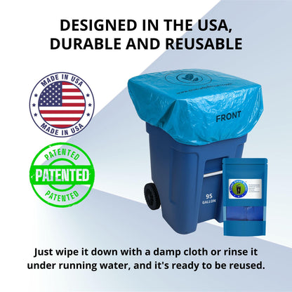 Elastic Trash Can Cover (3 Count)