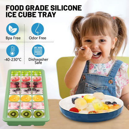Silicone Ice Cube Trays 42cubes (2 Count)