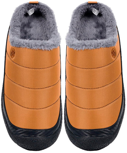 Womens Mens House Slippers Outdoor Winter Shoes Yellow