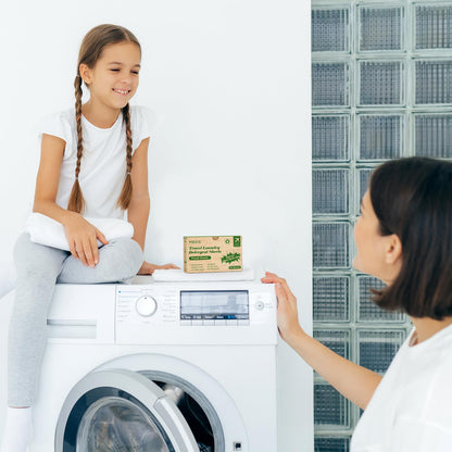 Laundry Detergent Sheets Washer Sheets for Travel Laundry Soap Sheet for Camping Hotel Dorm Home Laundromat College Fresh Scent 1 Box 40 Count