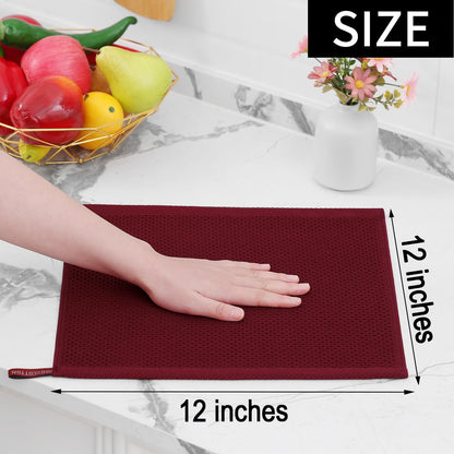 100% Cotton Waffle Weave Kitchen Dish Cloths 24 (24 Count)