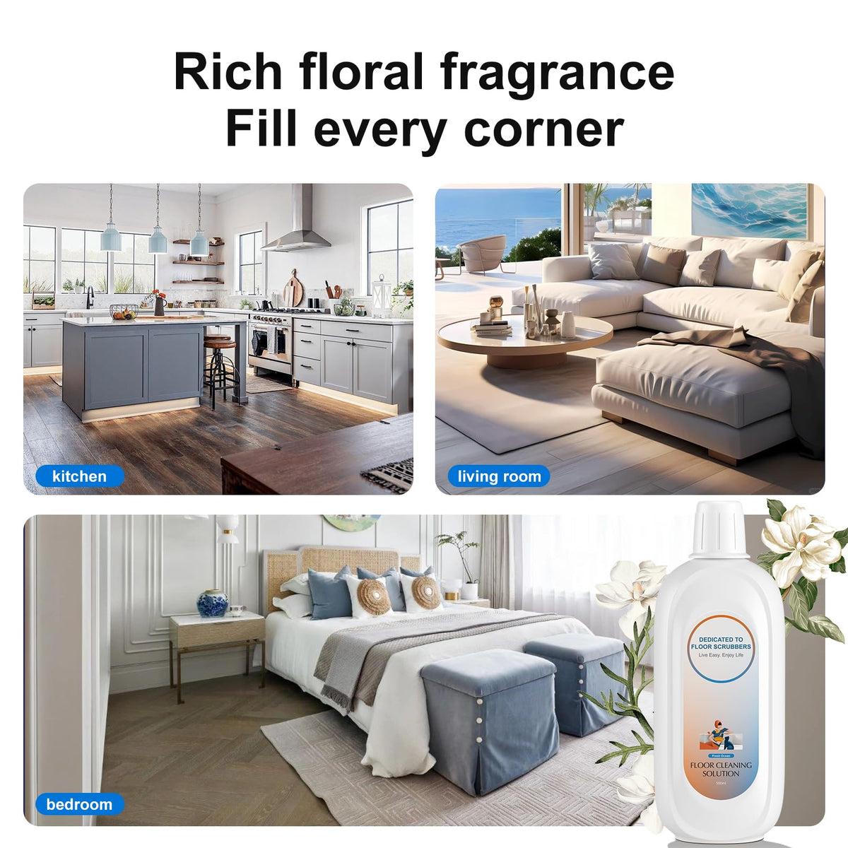Floor Cleaning Solution Compatible With Tineco (17.63 Fl Oz)
