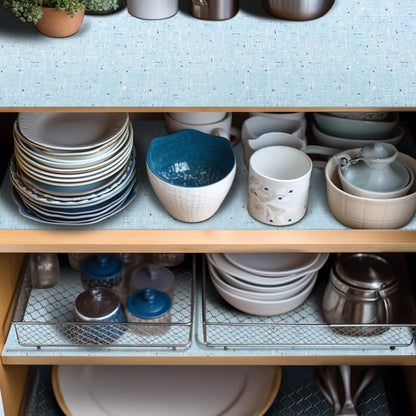 Bulk Shelf Liner 20" W x 144" L Cupboard Liner Shelving Paper for Cabinets and Drawers Pantry Shelf Liners for Kitchen Cabinets Non