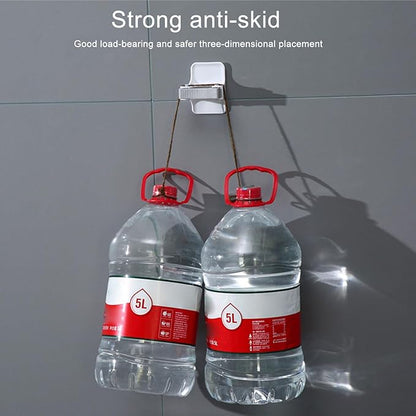 Set of 4 Wall Mounted Mop Grippers No Drilling Broom Holders Mop Handle Hanger Space Saving Tool Organizers Kitchen Organization