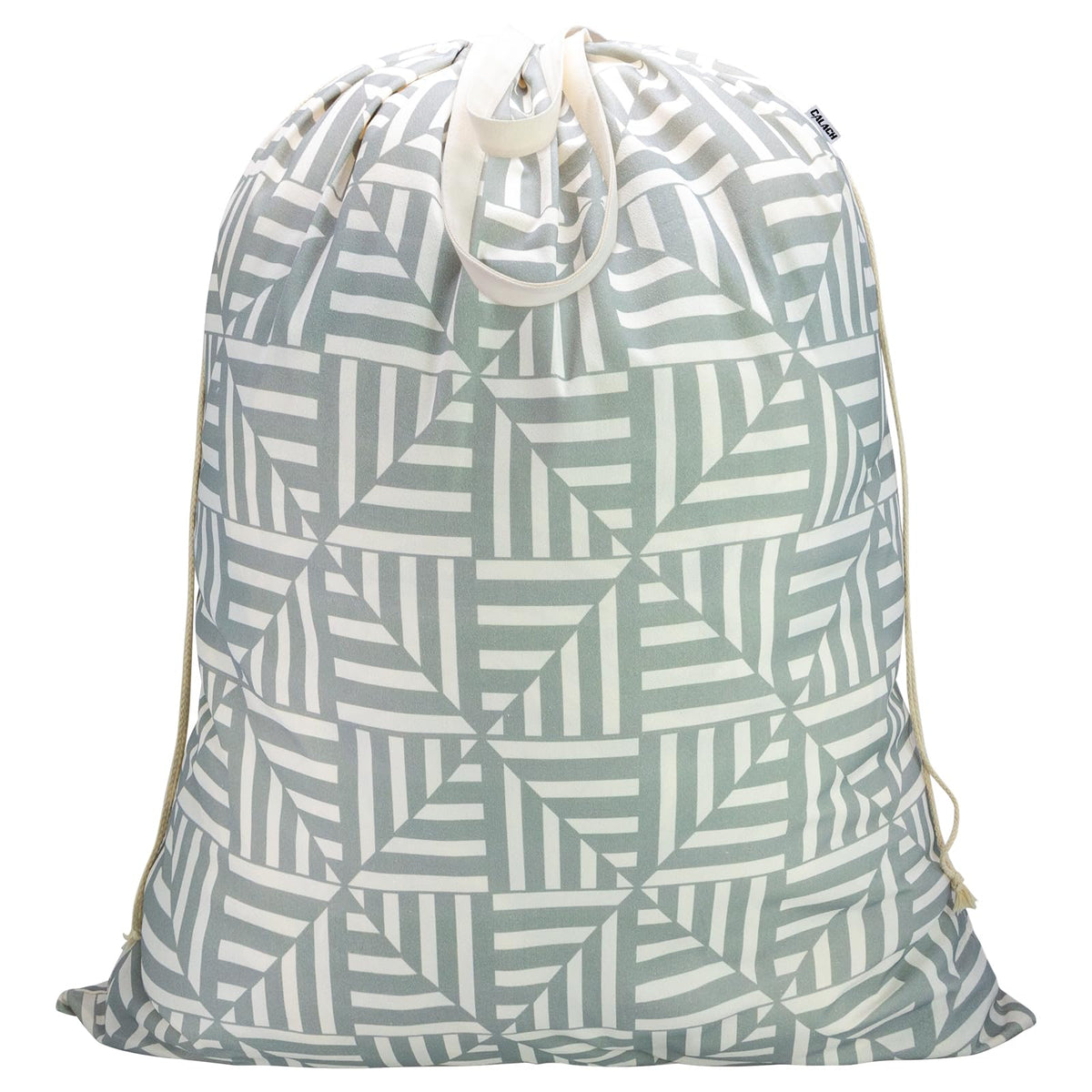 Canvas Laundry Bag with Handles & Drawstring