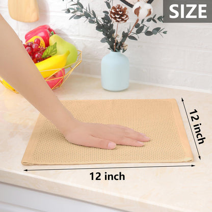 100% Cotton Waffle Weave Kitchen Dish Cloths 24 (24 Count)