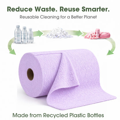 Microfiber Cleaning Cloth Roll (100 Count)