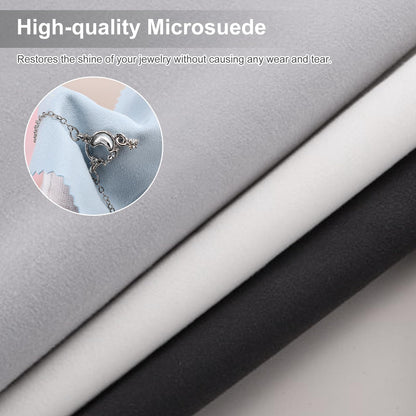 Jewelry Polishing Cloth 11.8x11.8 Inch Silver Polish Cleaning Cloths Jewelry Cleaner Remove Tarnish for Gold