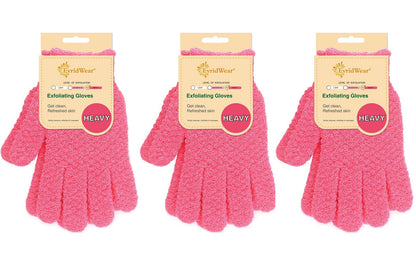 Exfoliating Glove for Shower Bath (3 Count)