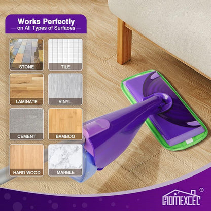Microfiber Mop Pads Compatible with Swiffer Wet Jet (8 Count)