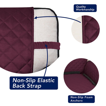 Reversible Quilted Couch Covers for Dogs Loveseat Sofa Cover 54"