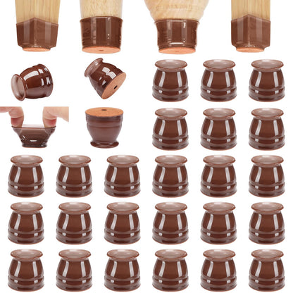 24 Pack Chair Leg Floor Protectors for Hardwood Floors (24 Count)