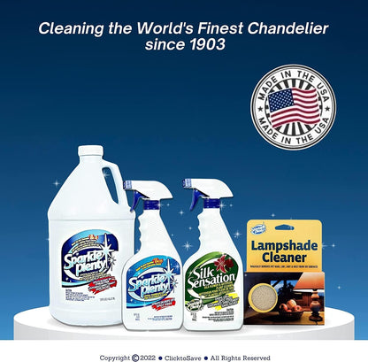 Sparkle Plenty Chandelier Cleaner Drip Dry Spray No Wipe Bundle (64 Fl Oz)