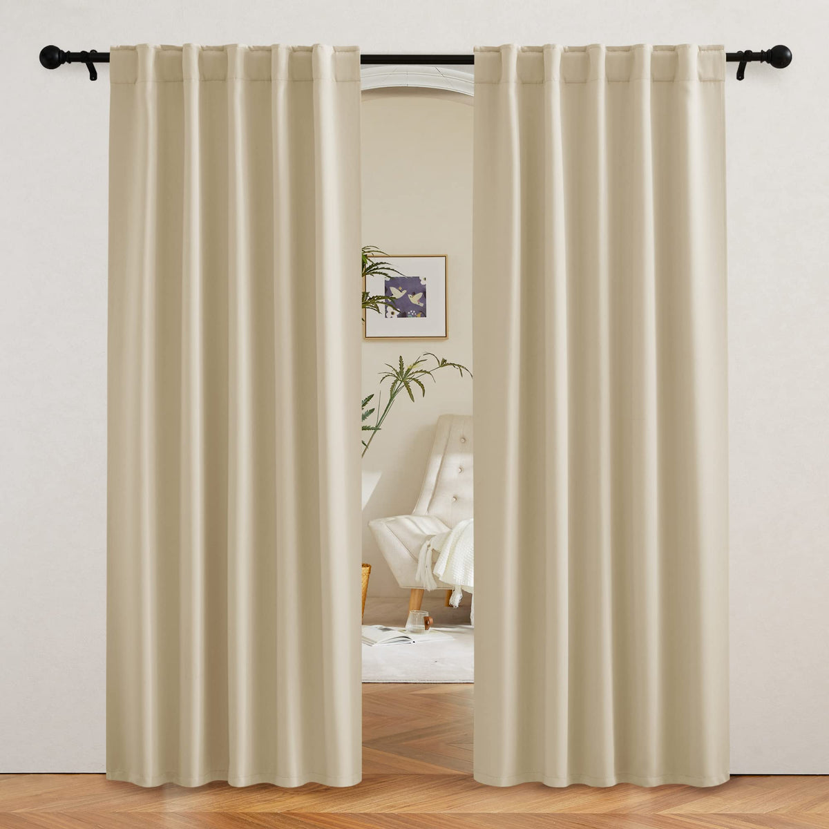 Extra Long Curtains for Living Room 108 inches Extra Long (2 Count)