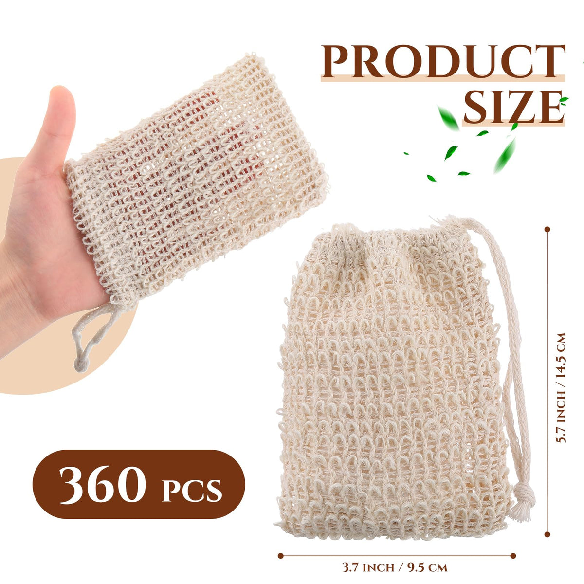 240 Pcs Soap Exfoliating Bag (240 Count)