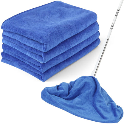 4 Pack Extra Large Microfiber Cleaning Cloths 20"x30" (4 Count)