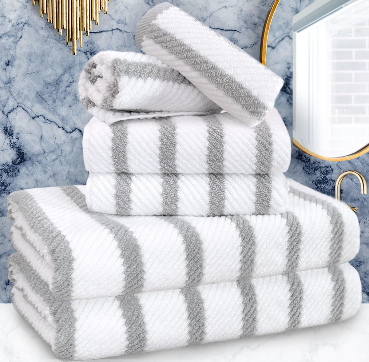 6PC Towel Set (6 Count)