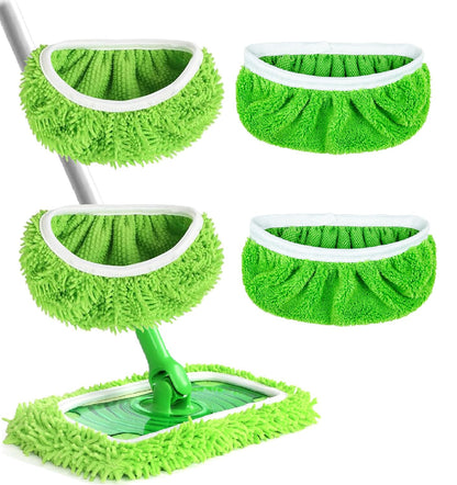 4PCS Reusable Microfiber Mop Pads for Swiffer Sweeper