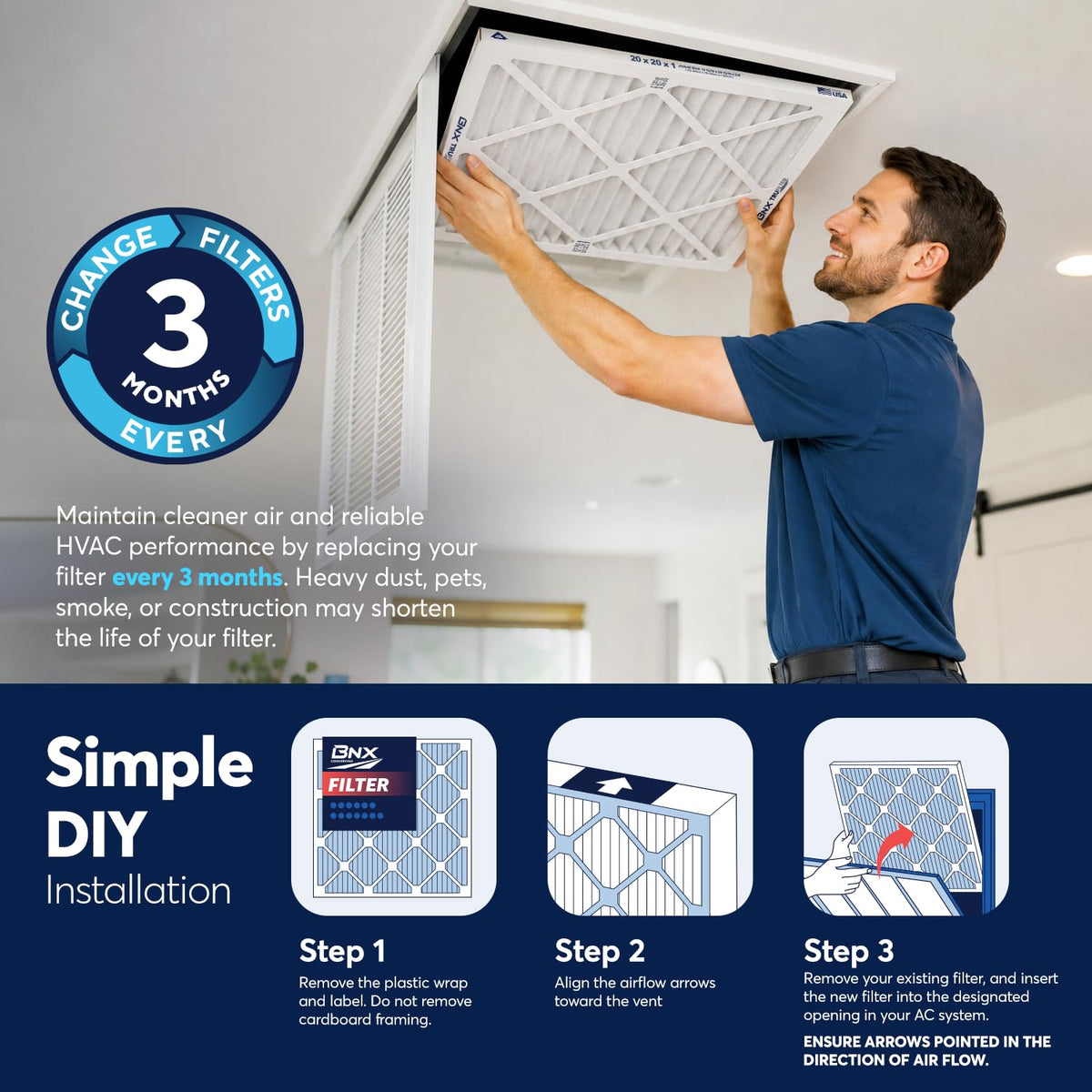 TruFilter 14x25x1 Air Filter MERV 13 AC Filter (6 Count)