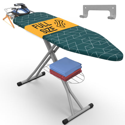Ironing Board 57" x 15" Foldable with Wall Hanger