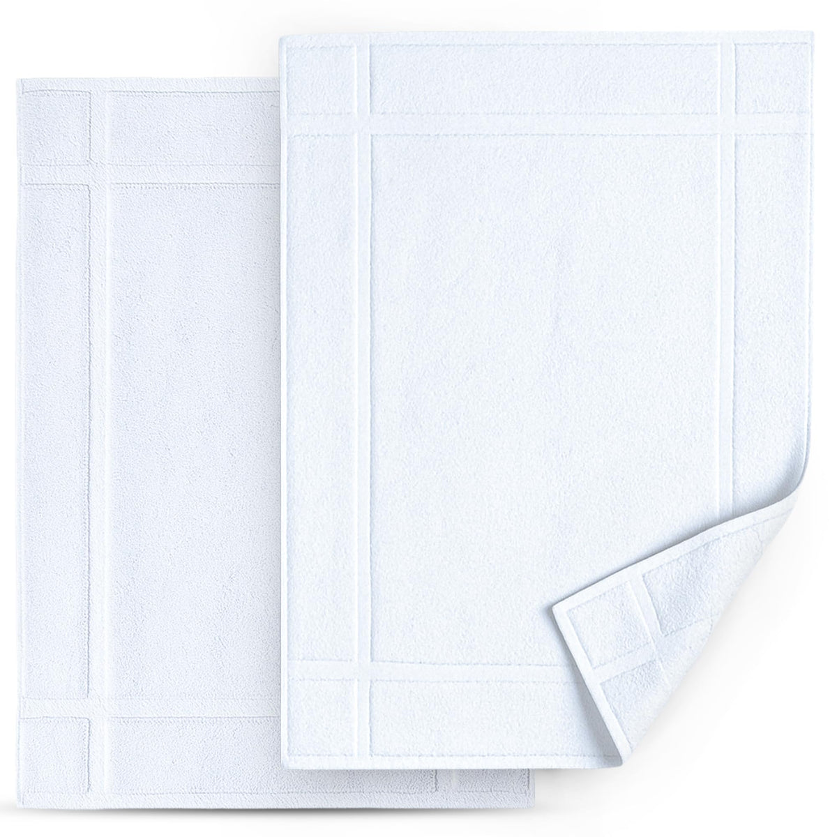 Pack of 2 100% Cotton Bath Mat 20x30 inches
