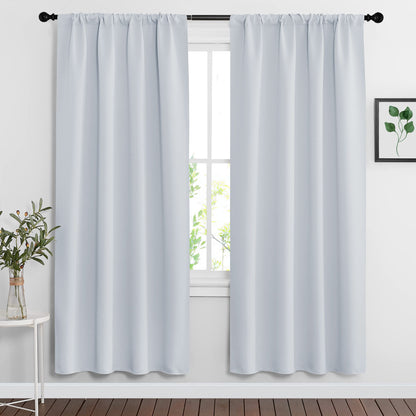 Curtains for Bedroom Living Room Nursery Office 72 inches Long (2 Count)