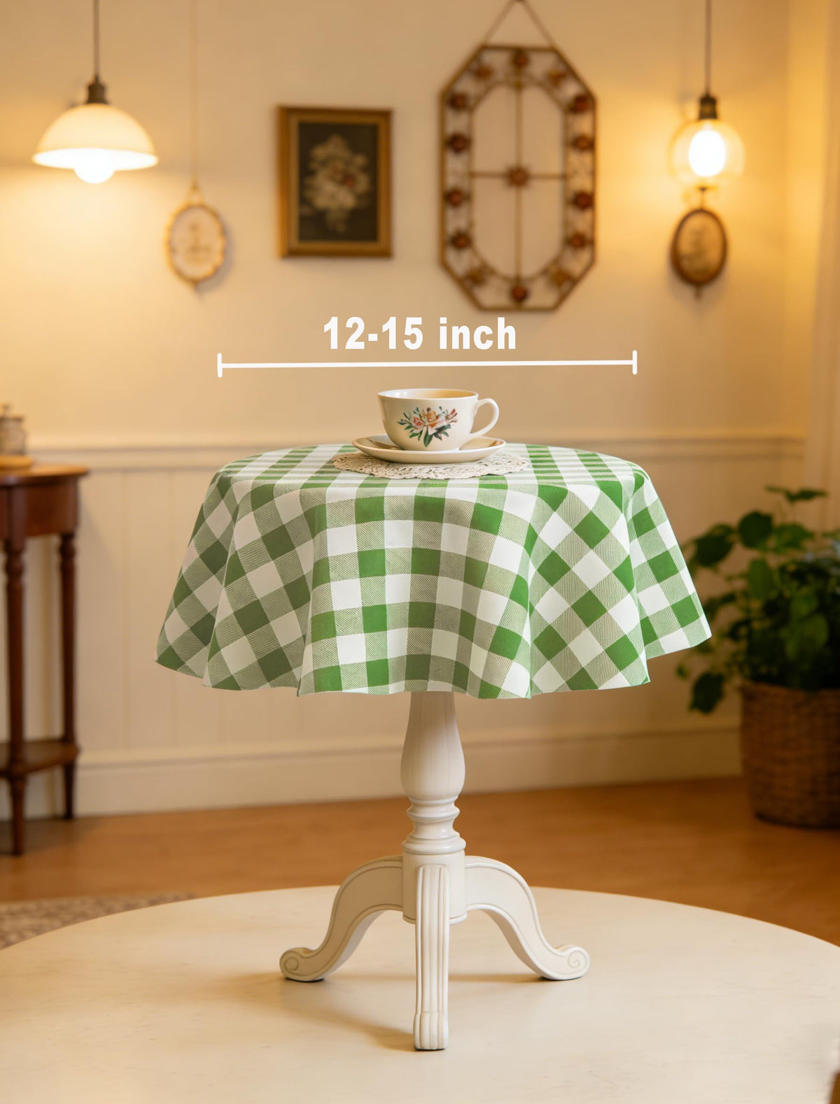Waterproof Plaid Tablecloth Fabric