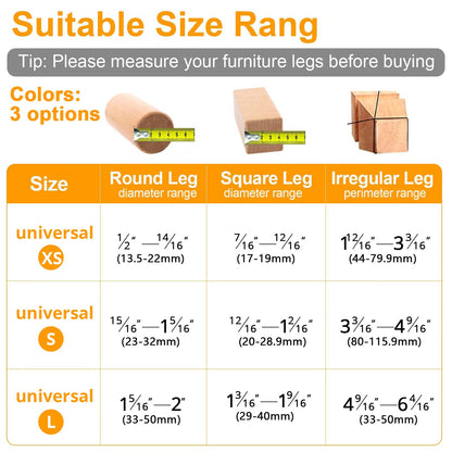 36 Pack Chair Leg Floor Protectors for Hardwood Floors (36 Count)