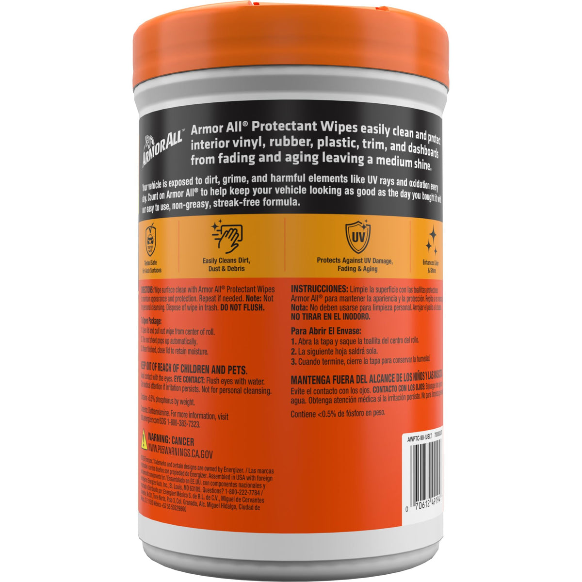 Car Interior Original Protectant Wipes (90 Count)