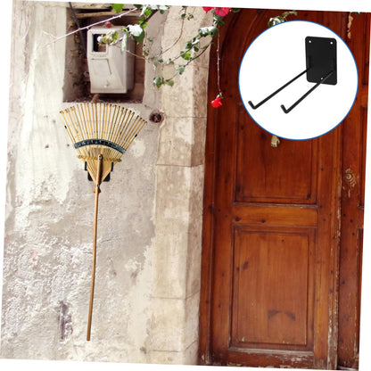 Wall Mounted Tool Holder Rack for Garden Equipment Sturdy Wall Storage Organizer for Brooms Rakes Hoses and Shovels for Garage Garden and Tool Room Use