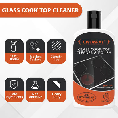 Glass Stove Top Cleaner Kit 12 oz (12 Fl Oz)