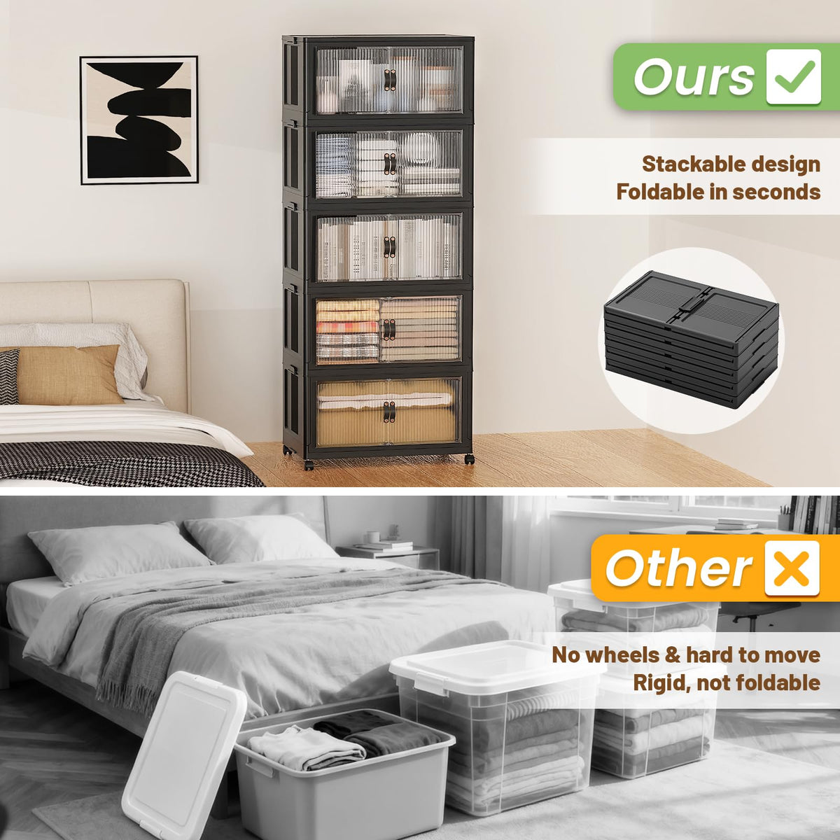 175Qt Stackable Storage Bins