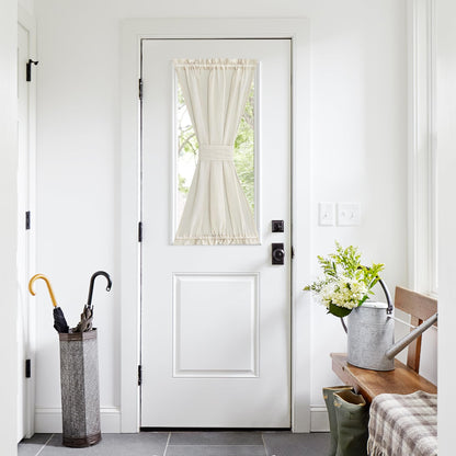 Side Light Door Curtains 40 inch Length for Front Kitchen Window