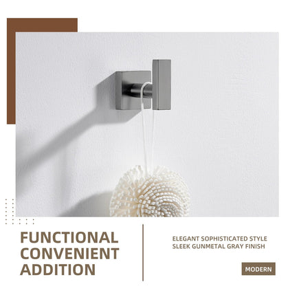 Gunmetal Gray Bathroom Towel Hook