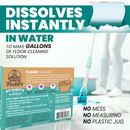 Floor Cleaner for Mopping (60 Count)