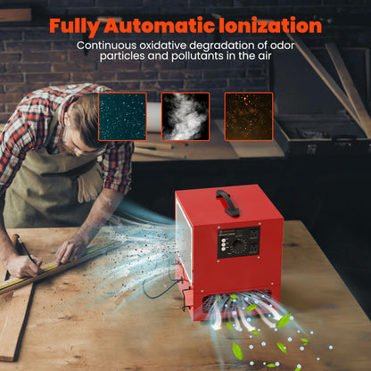 Tabletop Dust Collector with Ionizer for Woodworking Shops