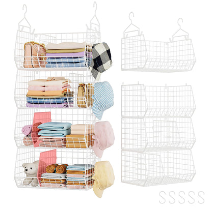 4 Tier Extra Large Hanging Closet Organizer (4 Count)