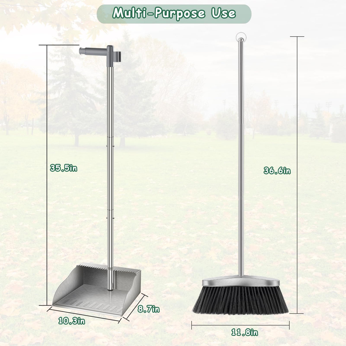 Dustpan with Broom Set