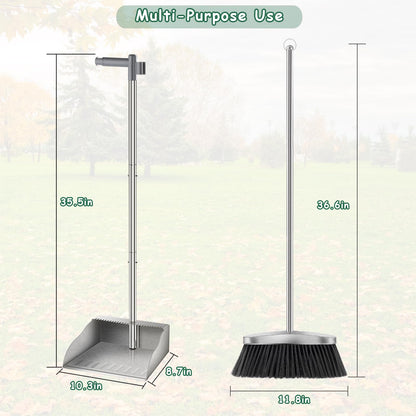Dustpan with Broom Set