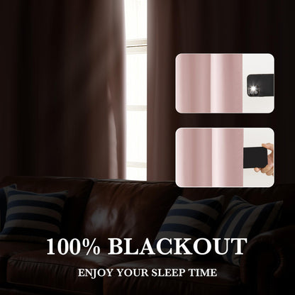 100% Blackout Basement Curtains 36 inches Long (2 Count)