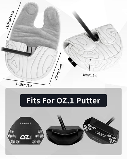 Golf Putter Cover Center Shaft OZ.1 Mallet Headcover Magnetic for Lab DF3 Putter Headcover Club Protector
