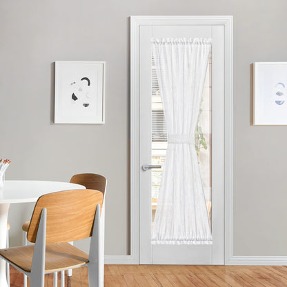 Sheer French Door Curtain