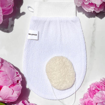Deep Exfoliating Glove and Konjac Sponge Bundle (2 Count)