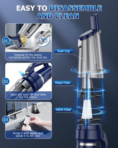 Handheld Vacuum Cordless Rechargeable