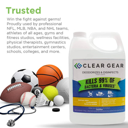Disinfectant & Deodorizer for Sports Equipment 4 (512 Fl Oz)